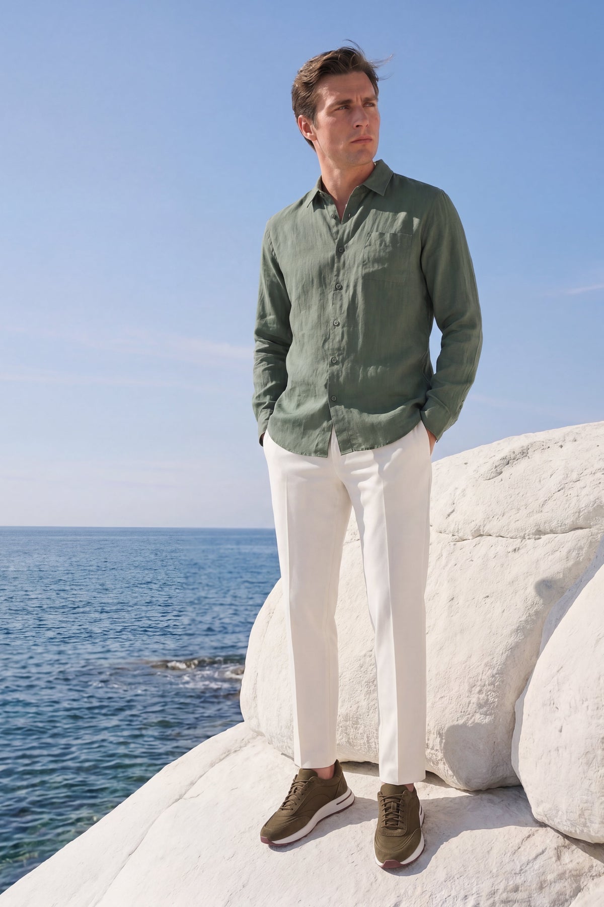 Sneakers Valmont - Verde Khaki