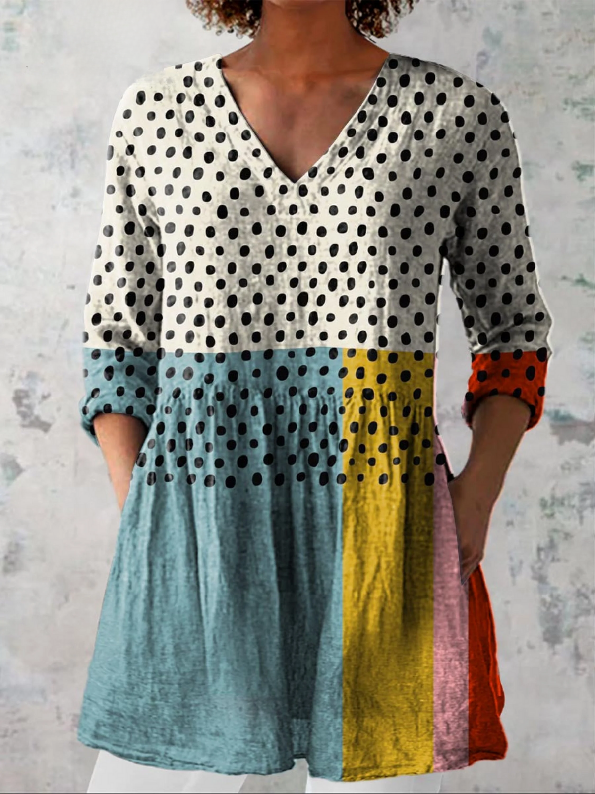 Valerie | Blusa Lunga con Collo a V
