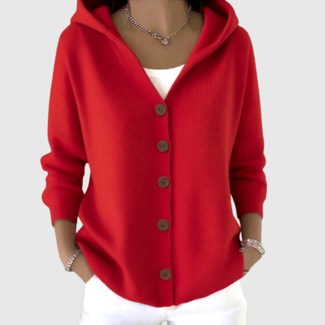 Cardigan Hoodie Comodo e Tricot