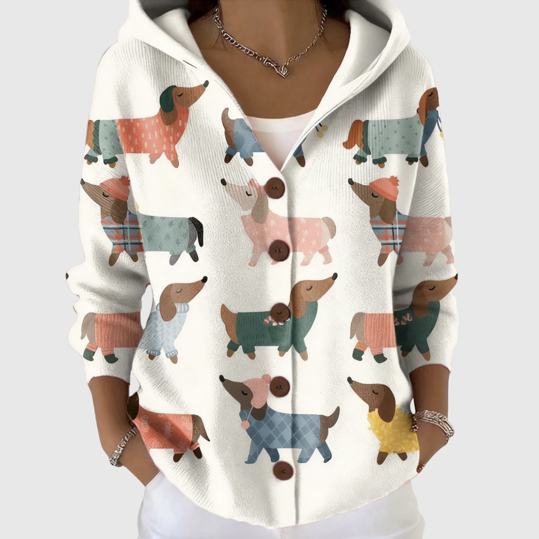 Cardigan Hoodie Comodo e Tricot