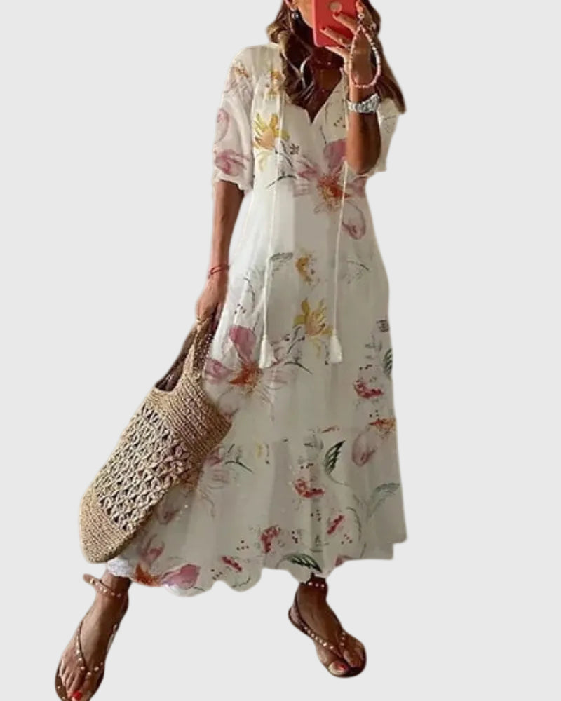 Amalia | Maxi Abito Vintage Bohemien Estate