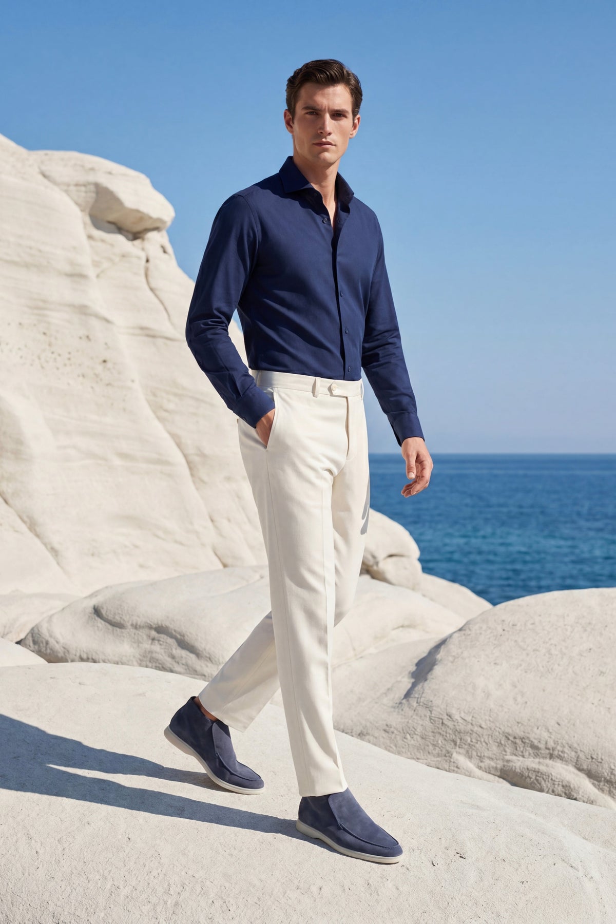 Mocassini Alti Capri Blu
