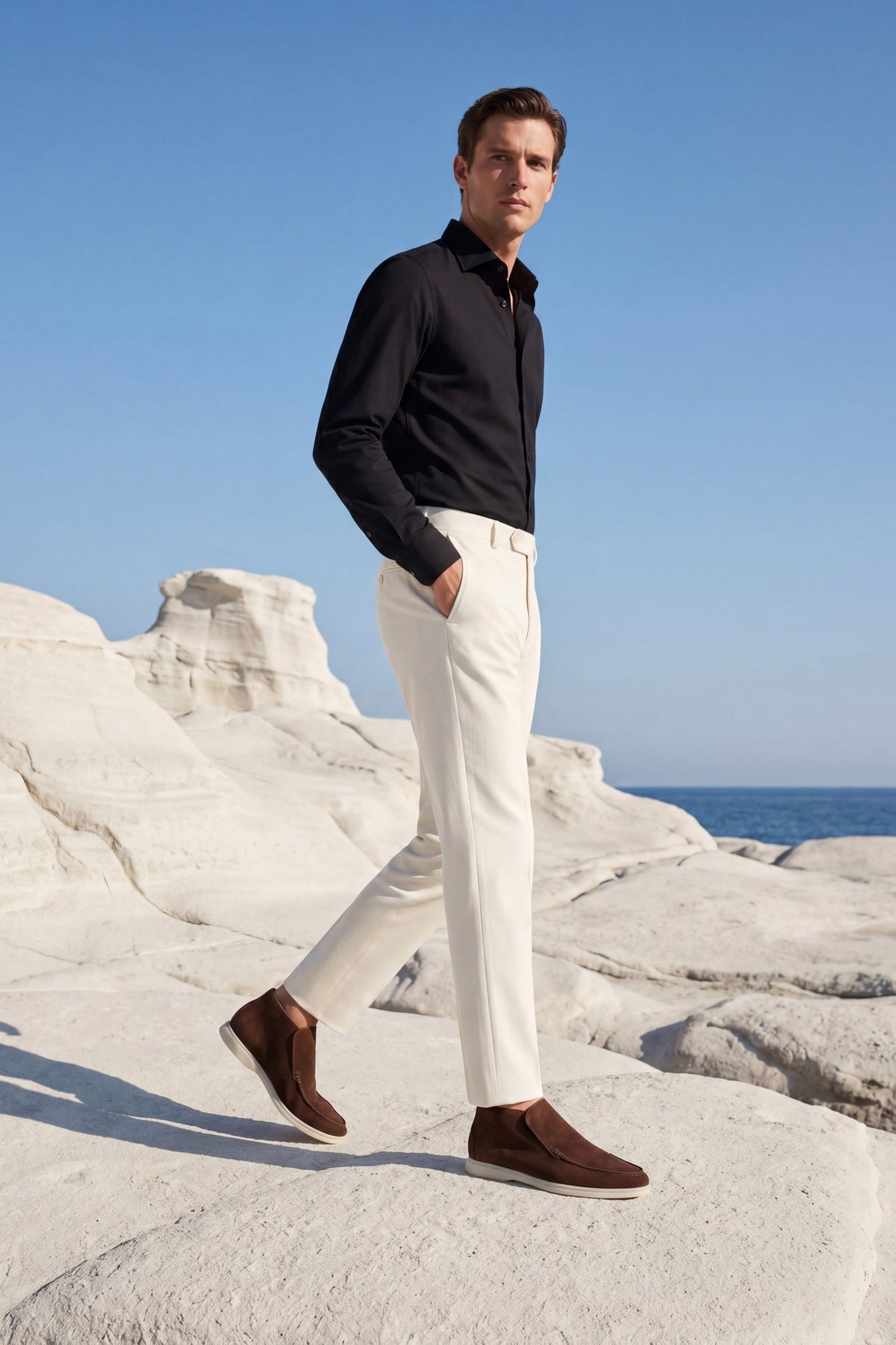 Mocassini Alti Capri Marrone