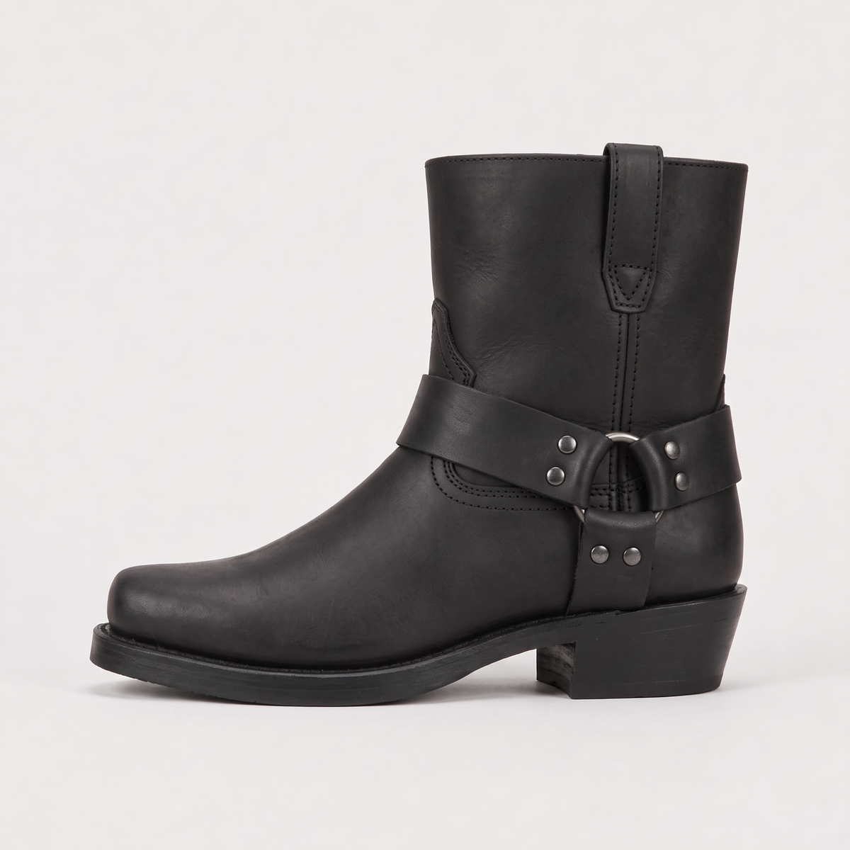 Stivali alla Caviglia in Pelle Western per Uomo