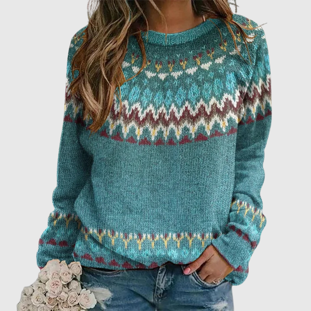 Regina | Maglione con Motivo Retro Wave