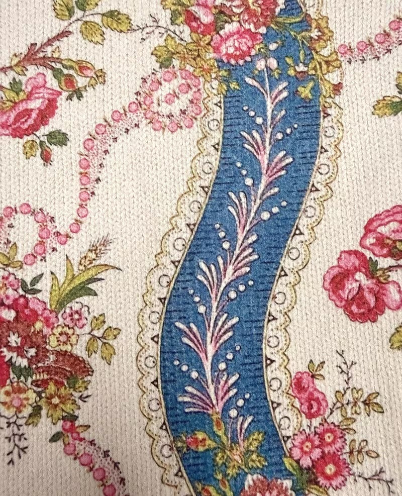 Roswitha | Giacca a maglia con cerniera e rose