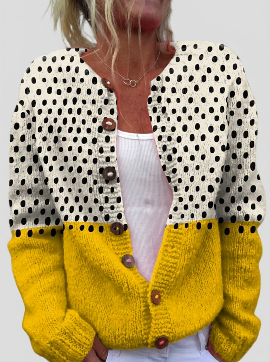 Sabina™ | Cardigan in mix di pois