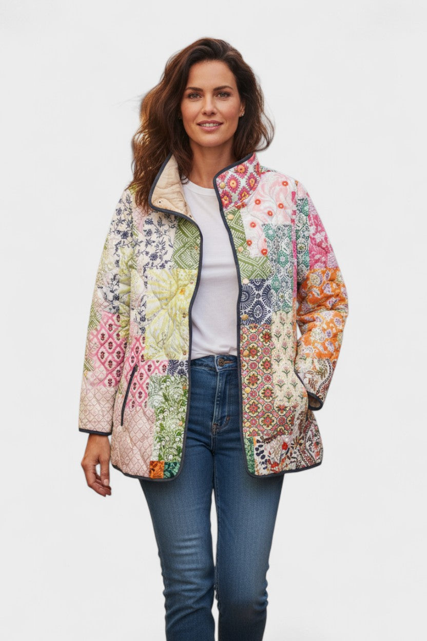 Minna™ | Giacca trapuntata in stile patchwork