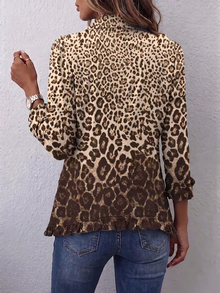 Erika™ | Blazer con stampa leopardata