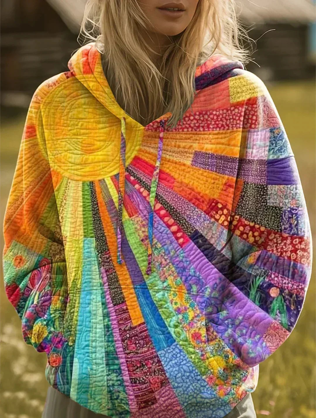 Daniela | Giacca a maglia patchwork
