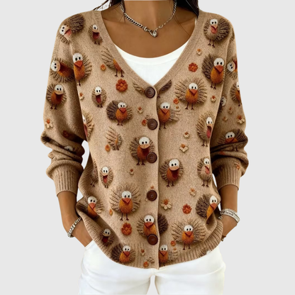 Cardigan con bottoni comodo