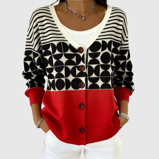 Cardigan in maglia comodo con bottoni