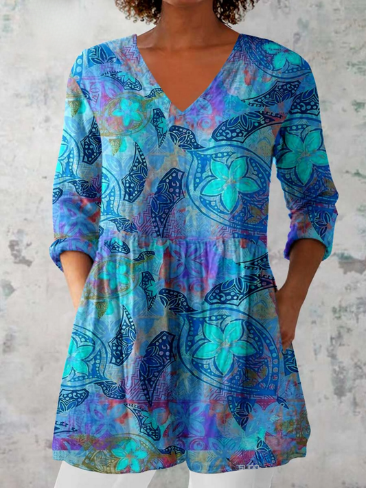 Juliette | Blusa Lunga con Collo a V