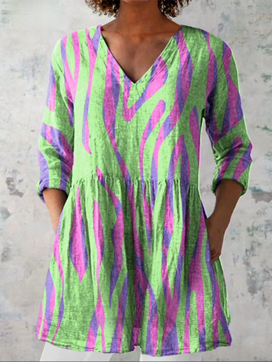 Oceane | Blusa Lunga con Scollatura a V
