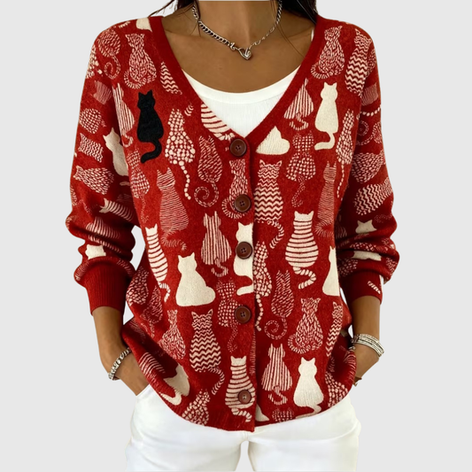 Cardigan con bottoni comodo