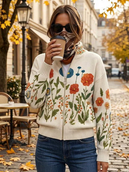 Doris™ | Cardigan con prato estivo