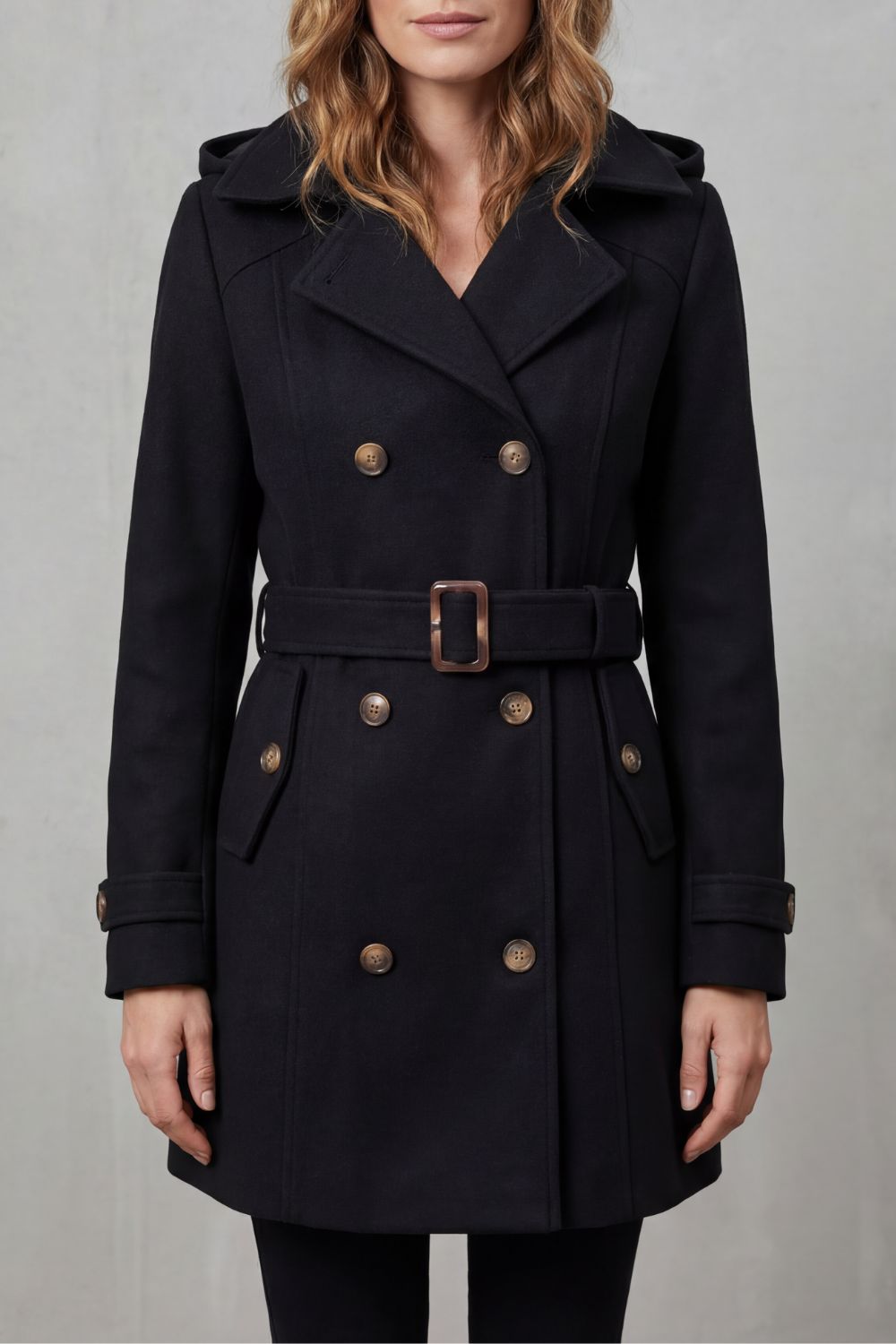 Anna | Trench con Cappuccio dal Taglio Sartoriale