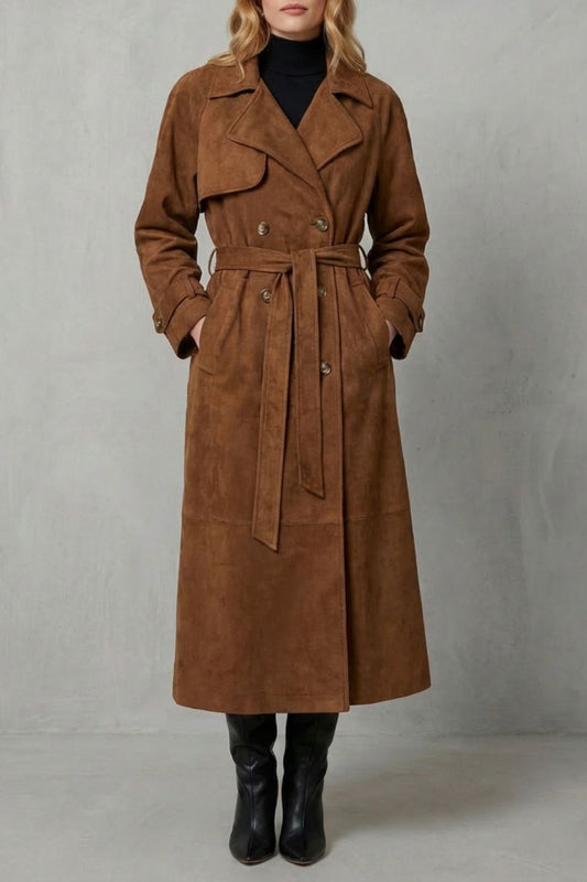 Noemi | Trench Elegante in Suede