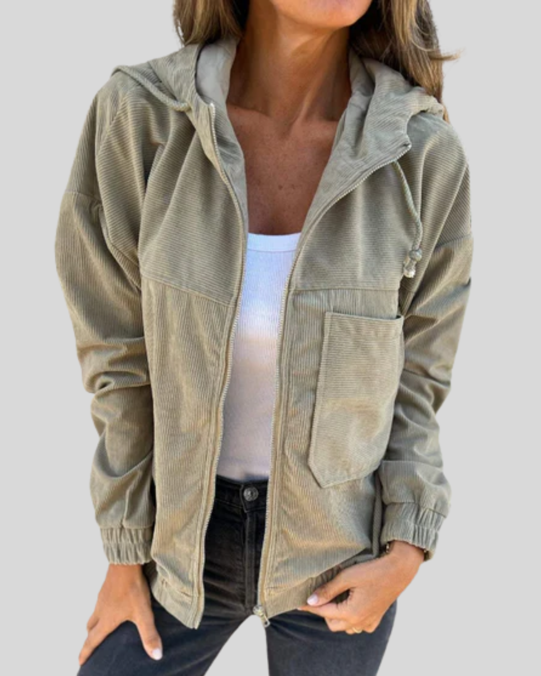 Mabel | Gilet Morbido con Zip