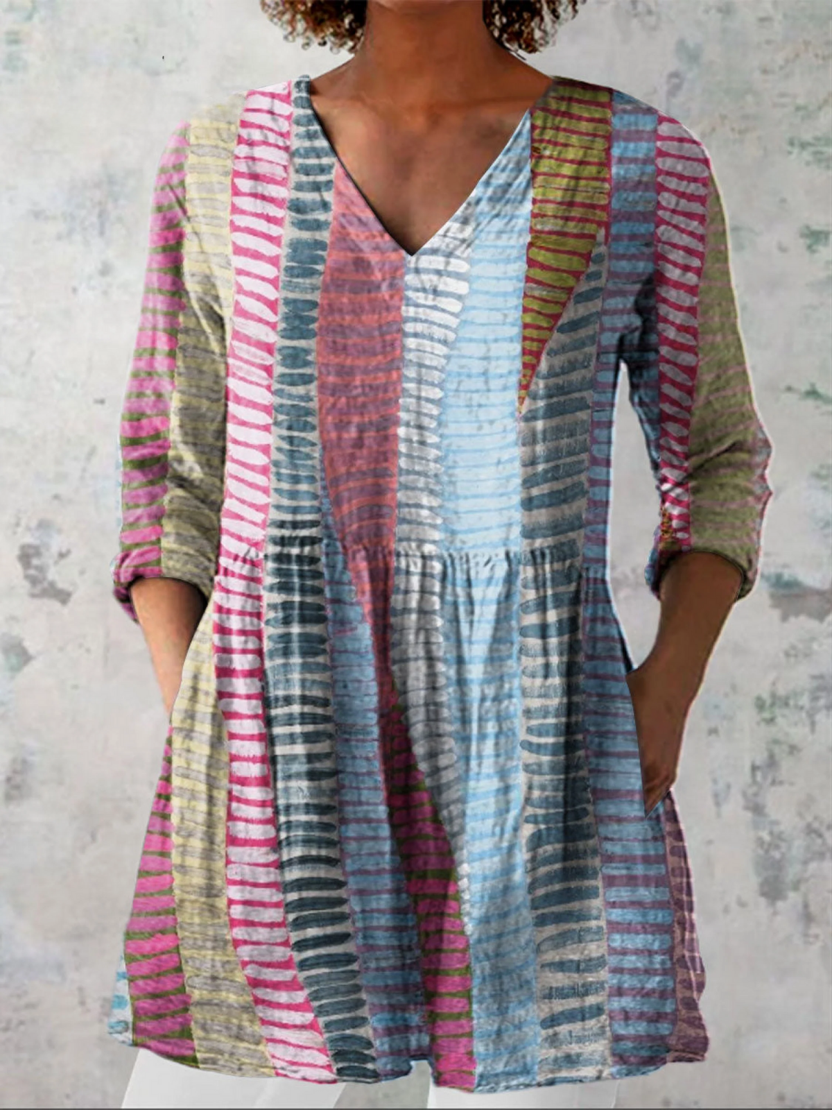 Anais | Blusa Lunga con Collo a V