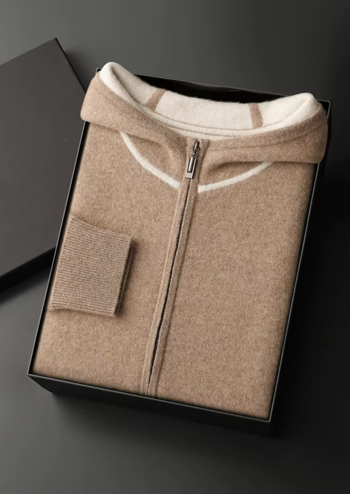 Set da tempo libero in cashmere beige Milano