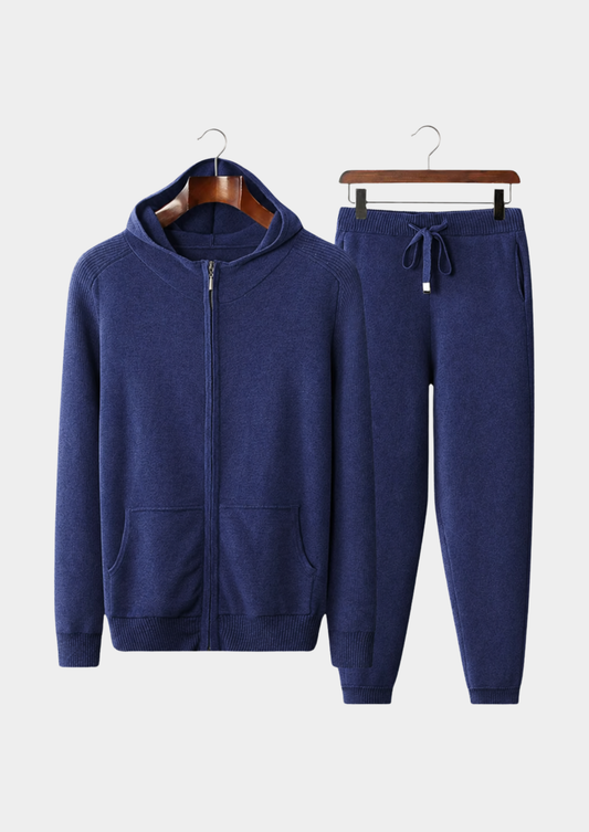 Set Tempo Libero in Cashmere Premium Blu Marino Kilian