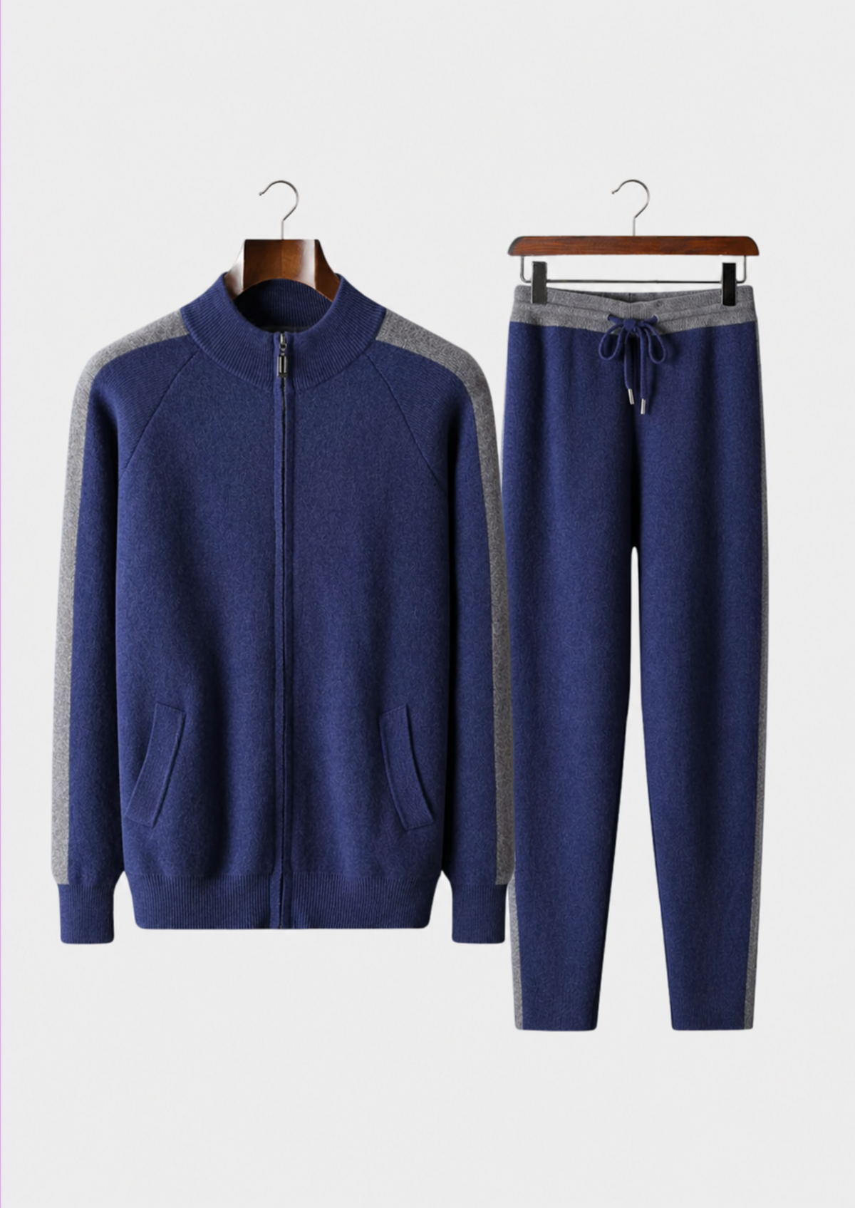 Set da tempo libero in cashmere premium blu marino Torino