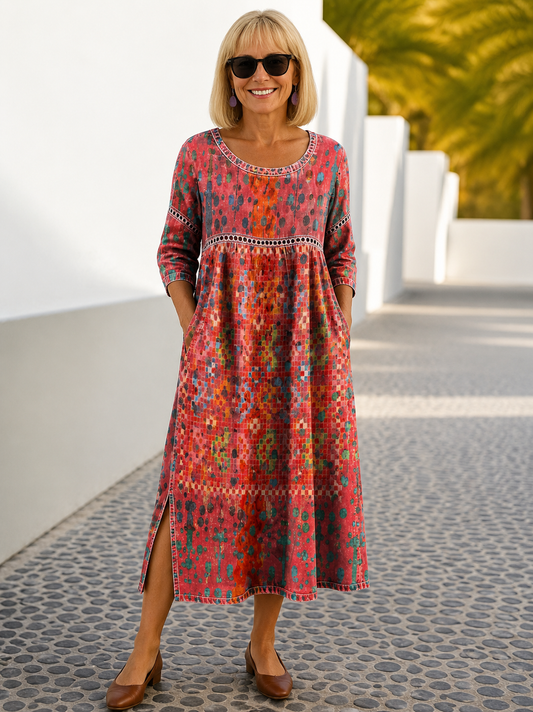 Gracie | Abito Midi con Stampa