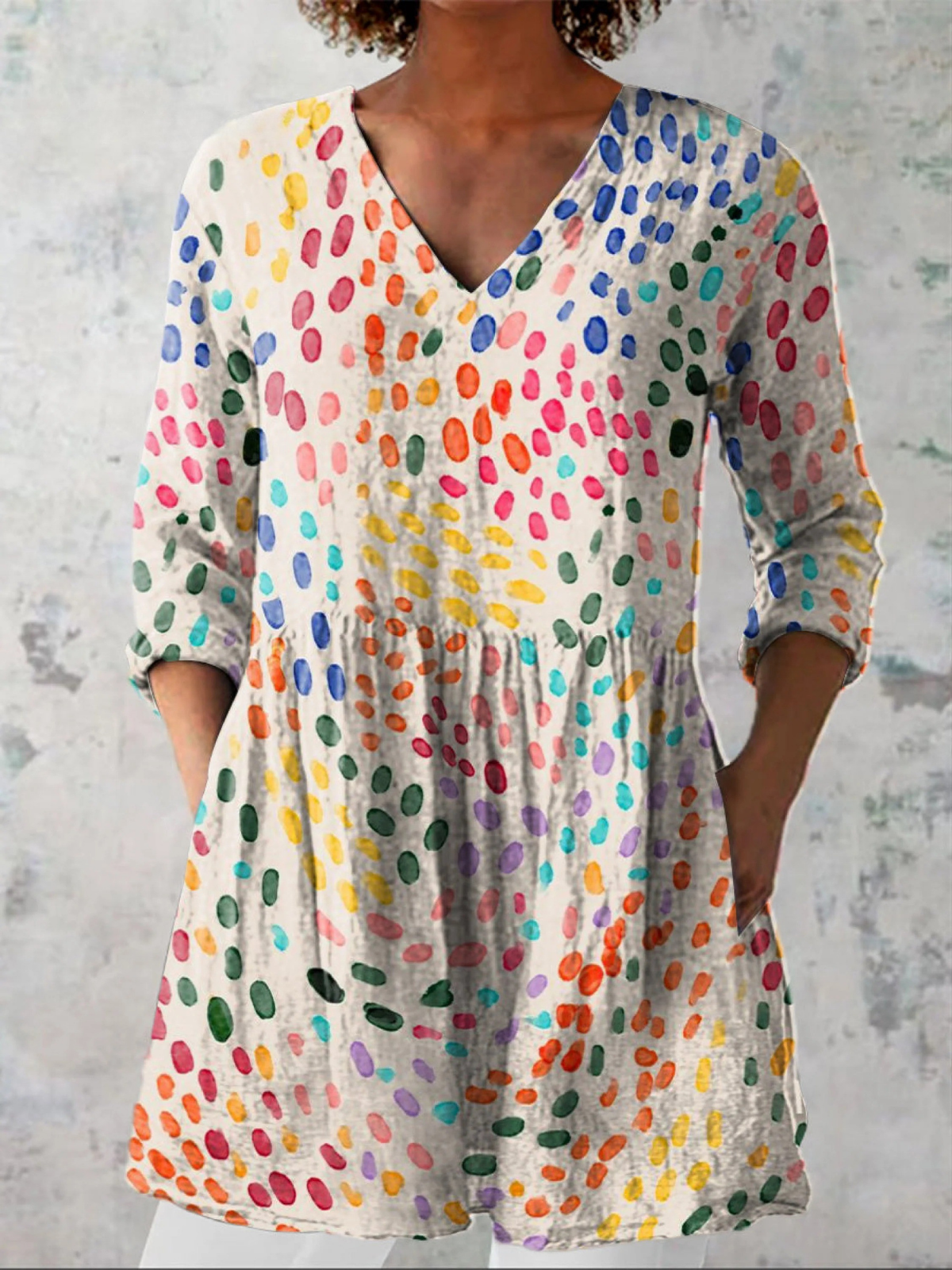 Pauline | Blusa Lunga con Scollatura a V