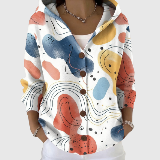 Cardigan con Cappuccio Comodo e Tricot