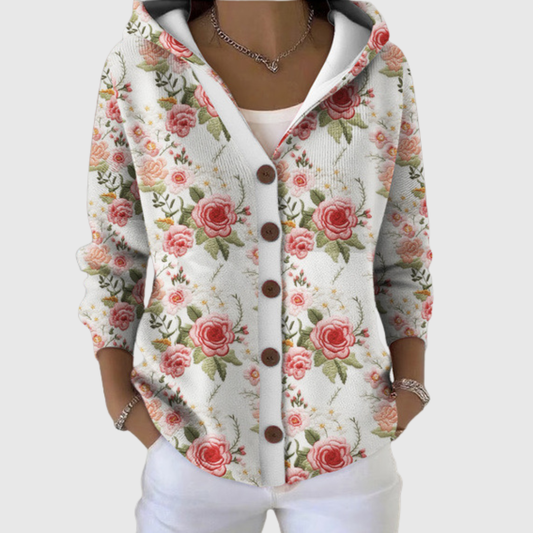 Cardigan Hoodie Comodo in Maglia