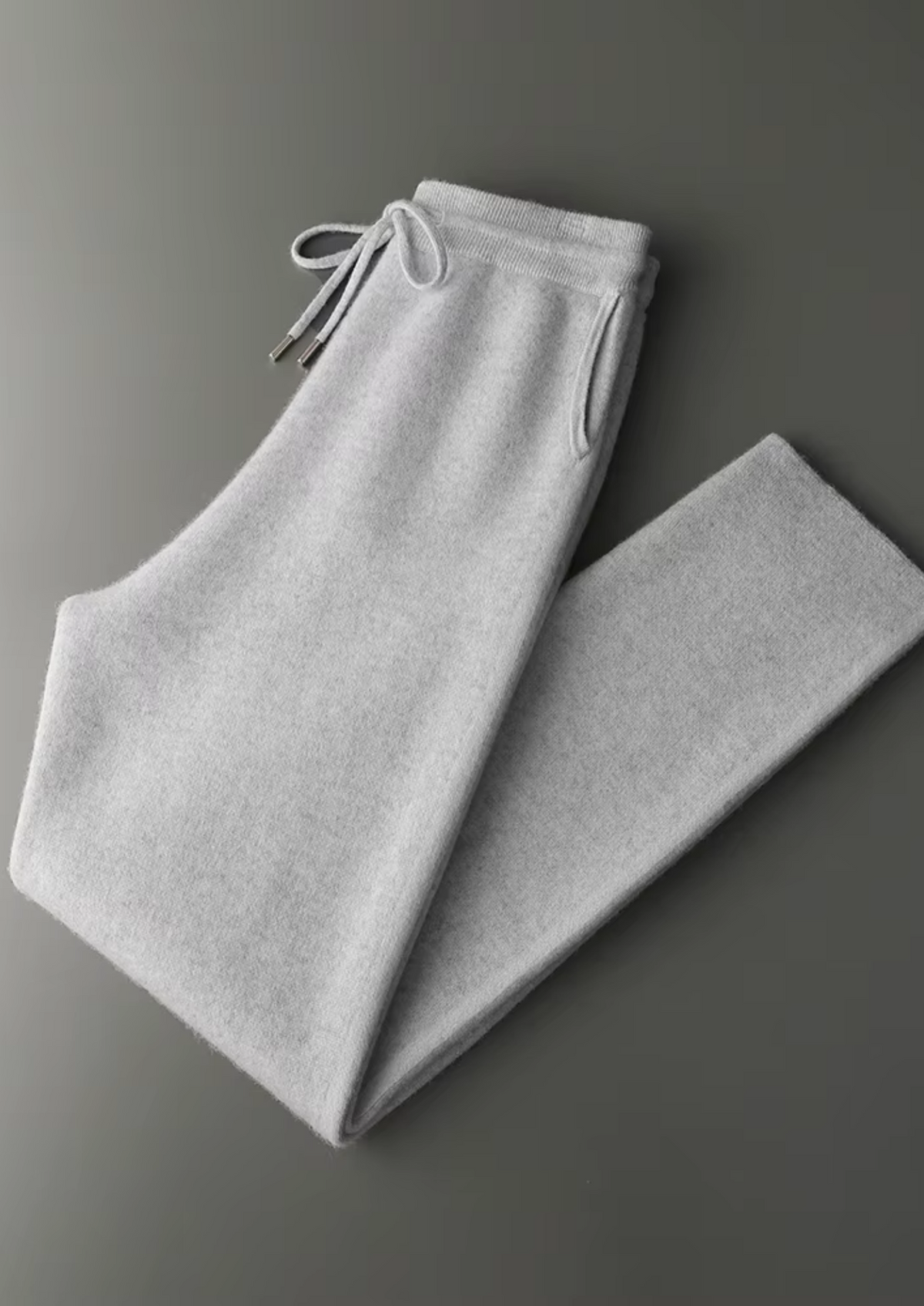 Set da Tempo Libero Milano in Cashmere Grigio Chiaro Premium