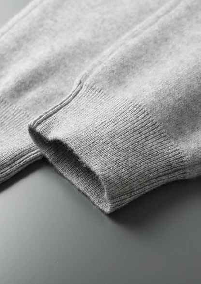 Set da tempo libero in cashmere premium grigio chiaro Alain