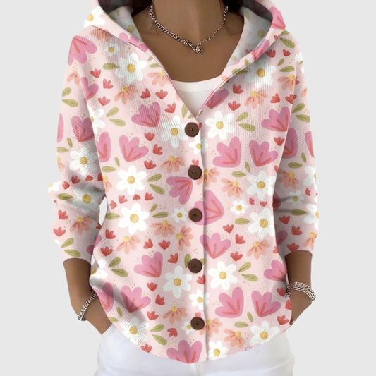 Cardigan Hoodie In Maglia Confortevole