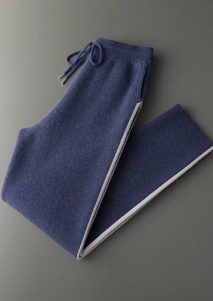 Set Tempo Libero in Cashmere Blu Marino Premium Milano