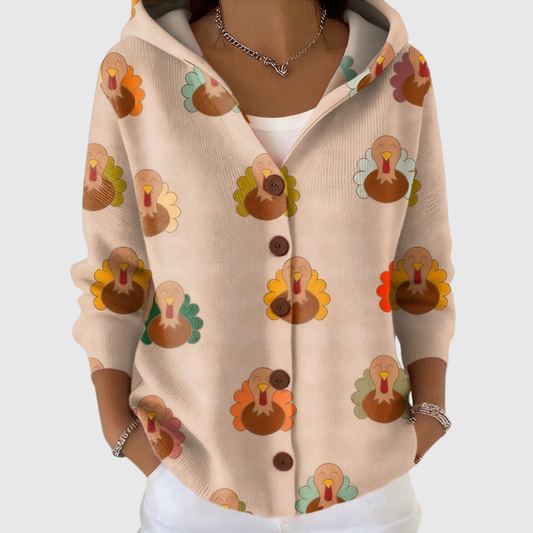 Cardigan Hoodie Comodo e Tricot