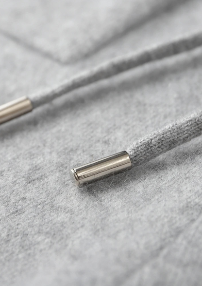 Set da tempo libero in cashmere premium grigio chiaro Alain