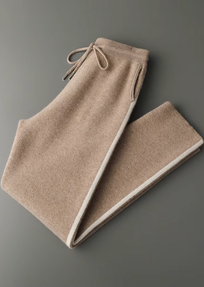 Set da tempo libero in cashmere beige Milano