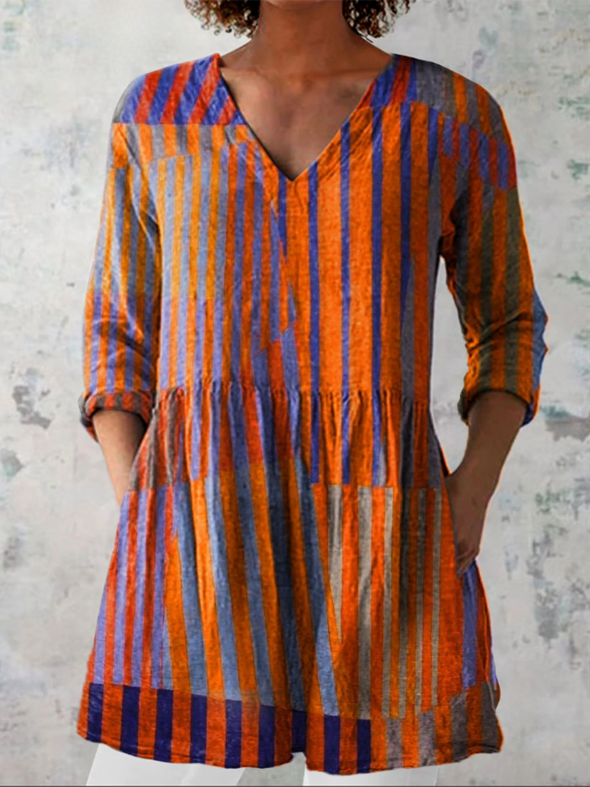 Nadia | Blusa Lunga con Collo a V