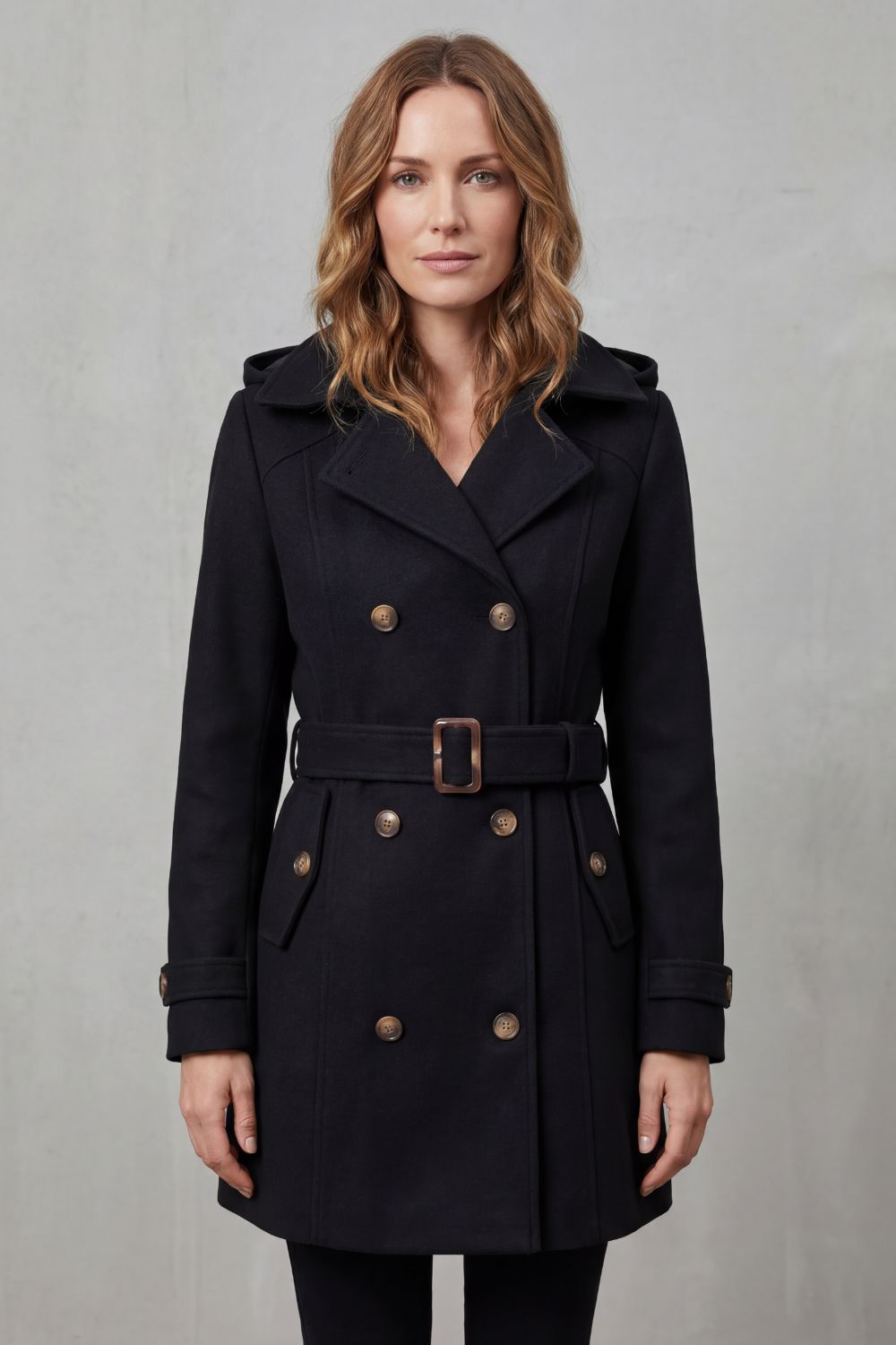 Anna | Trench con Cappuccio dal Taglio Sartoriale