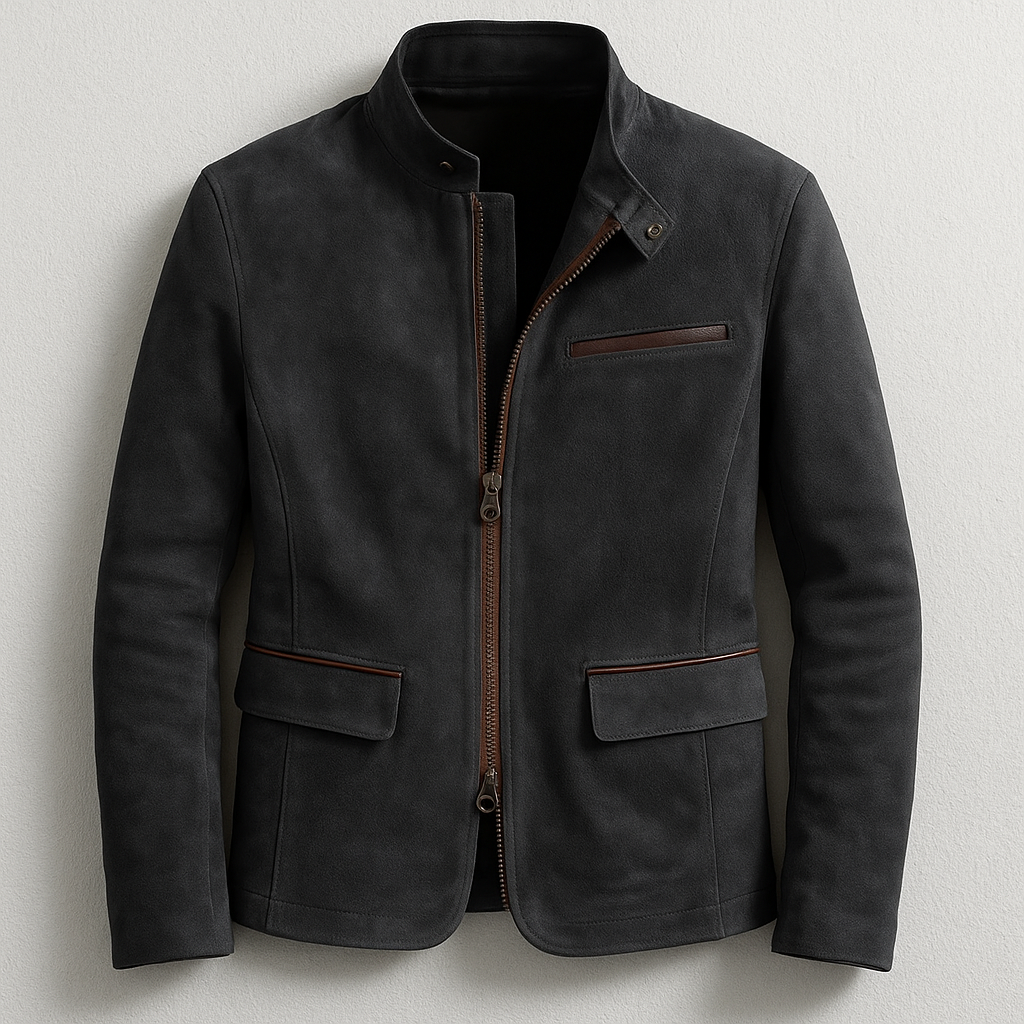 Alessandro - Giacca in Pelle Scamosciata