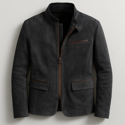 Alessandro - Giacca in Pelle Scamosciata
