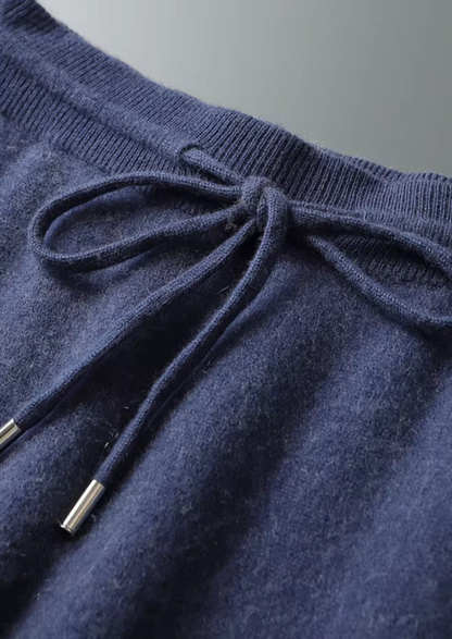 Set Tempo Libero in Cashmere Blu Marino Premium Milano