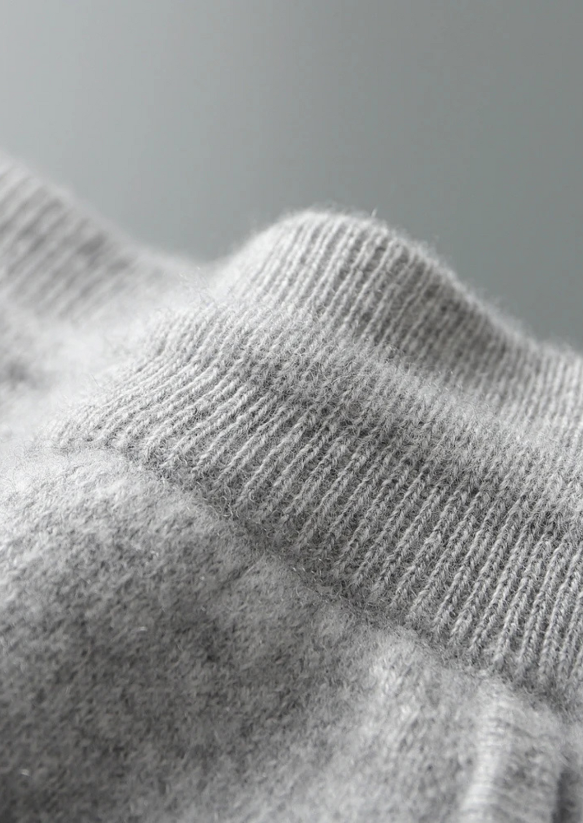 Set da tempo libero in cashmere premium grigio chiaro Alain