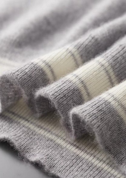 Set da tempo libero in cashmere grigio chiaro premium