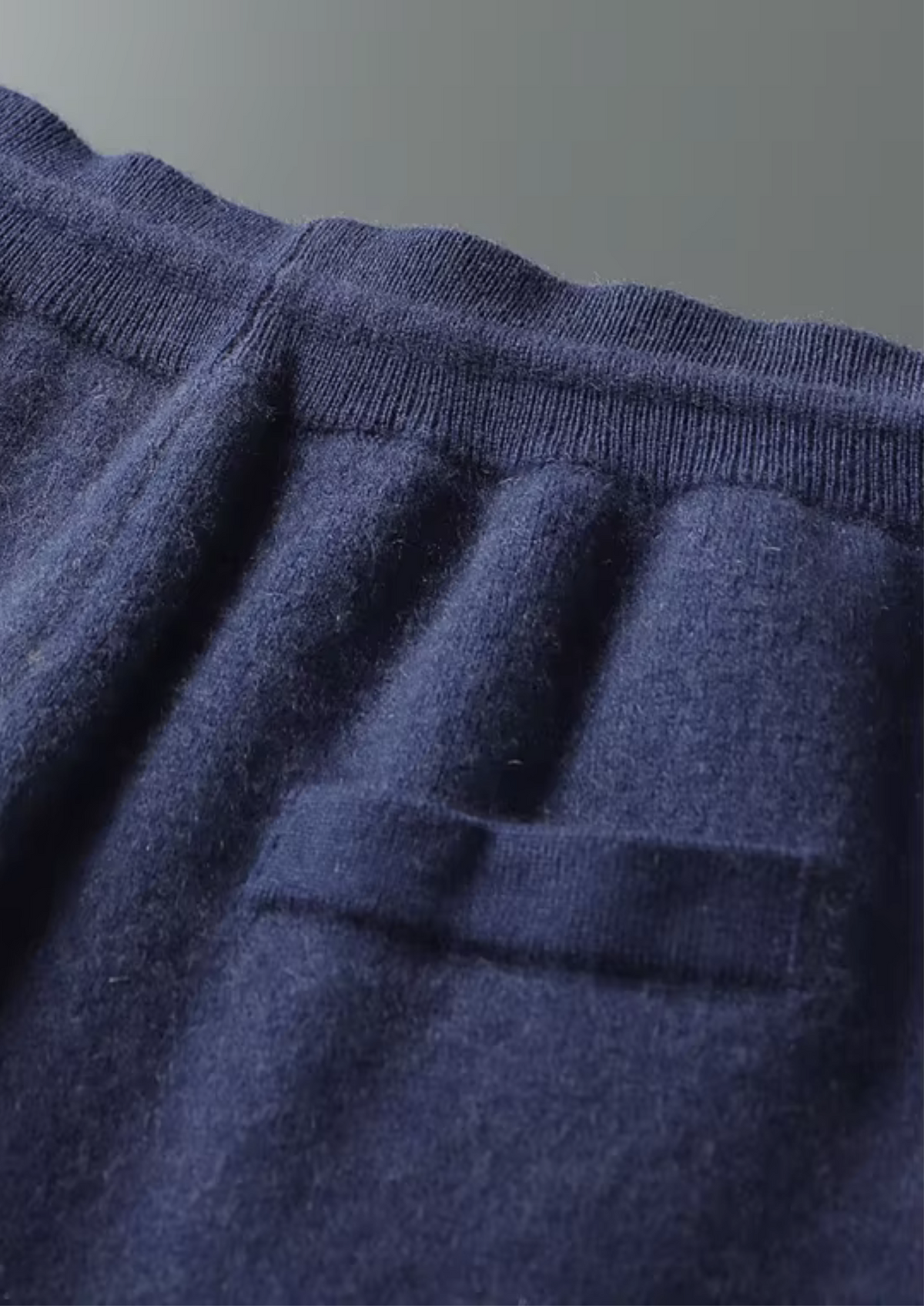 Set Tempo Libero in Cashmere Blu Marino Premium Milano