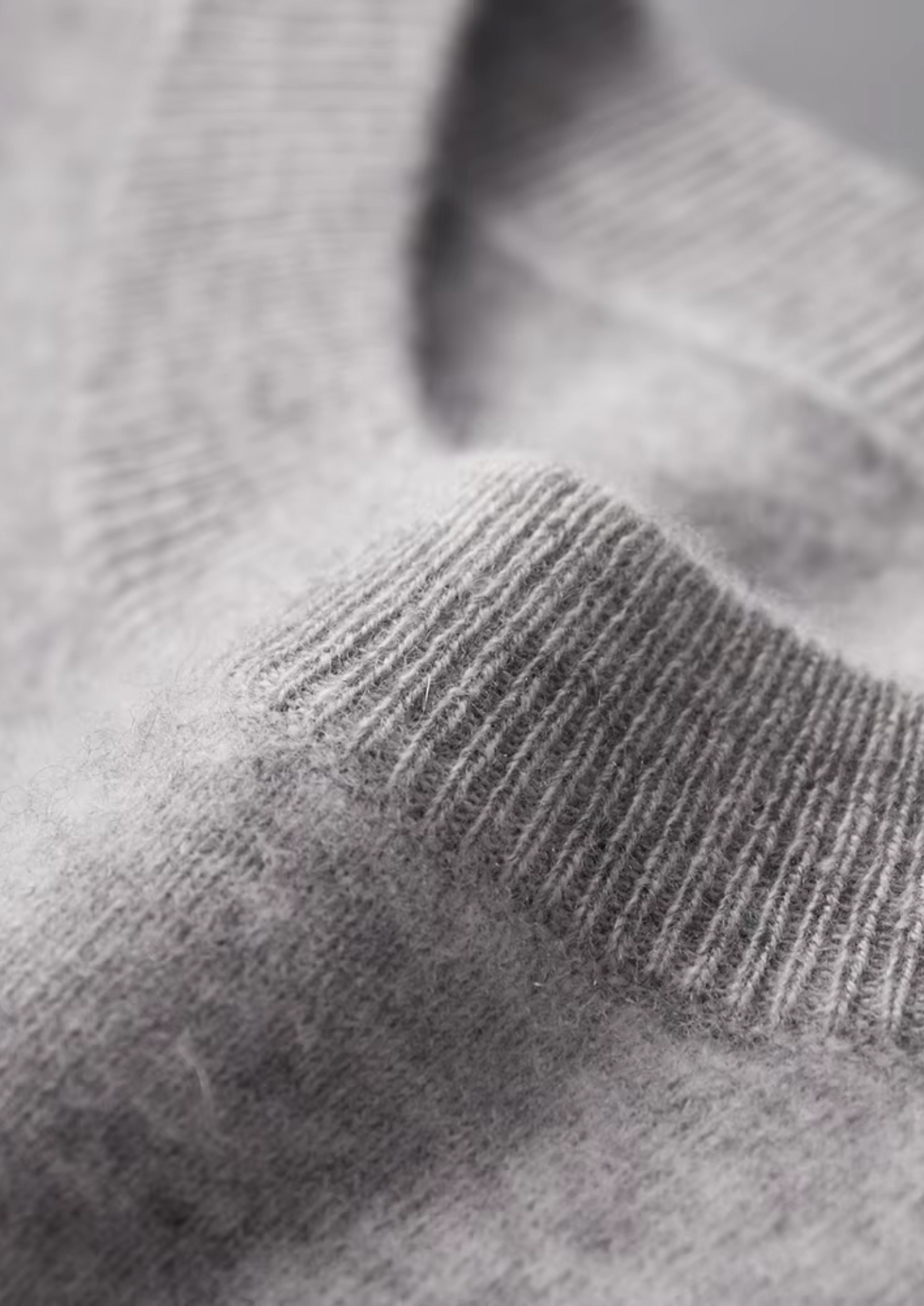 Set da tempo libero in cashmere grigio chiaro premium