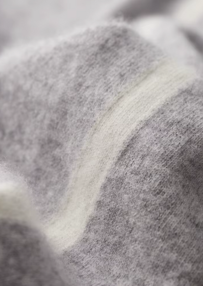 Set da tempo libero in cashmere grigio chiaro premium