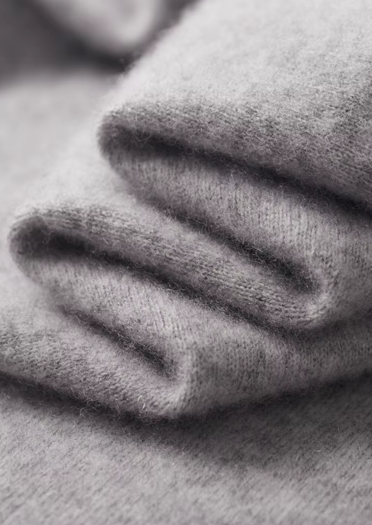 Set da tempo libero in cashmere grigio chiaro premium