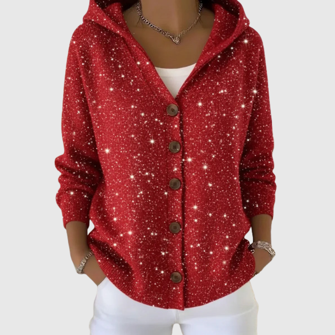 Cardigan con Cappuccio Comodo e Tricot